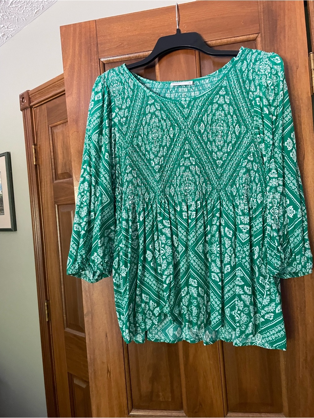 croft & barrow Green Patterned Women’s Tunic Top